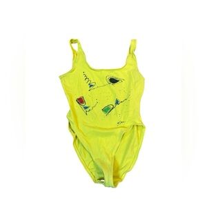 Vintage felxatard Vibrant Yellow leotard